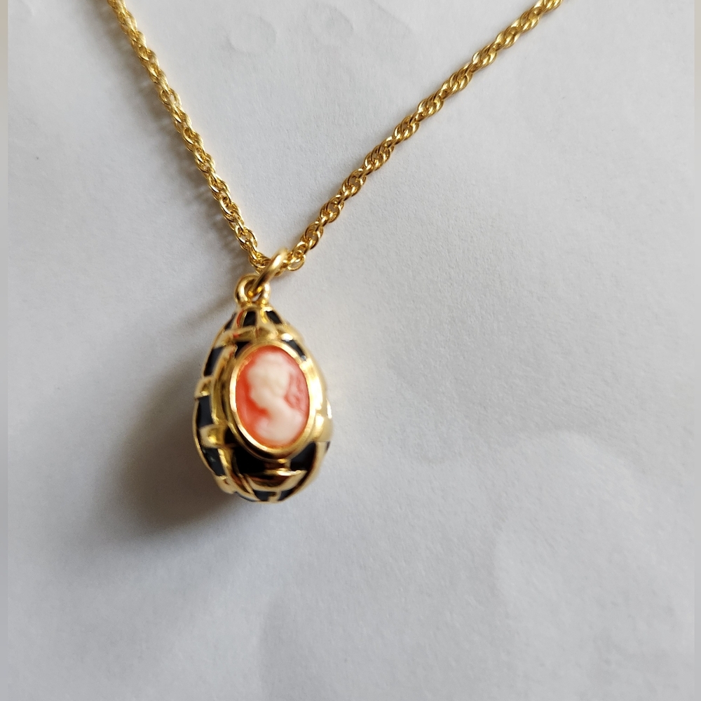 Joan Rivers Vintage Faberge Enameled Egg(s) Charms Necklace... with add. charms